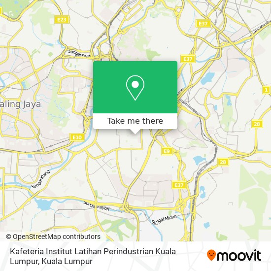 Kafeteria Institut Latihan Perindustrian Kuala Lumpur map