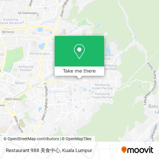 Restaurant 988 美食中心 map