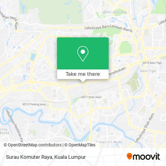 Peta Surau Komuter Raya