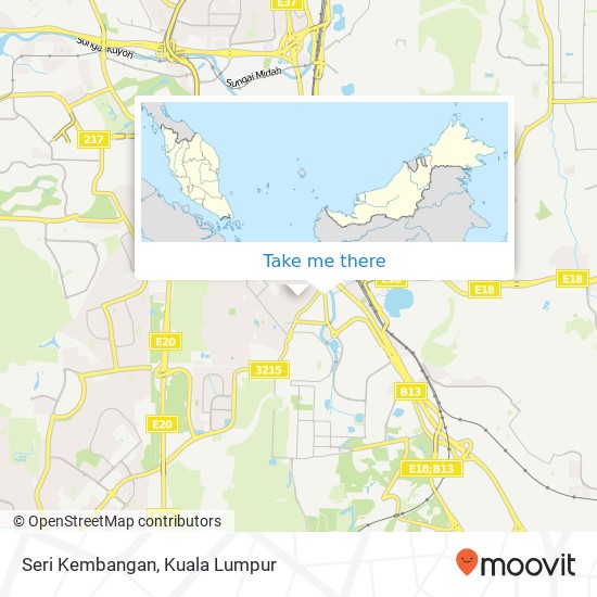 Seri Kembangan map