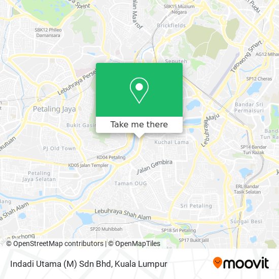 Indadi Utama (M) Sdn Bhd map