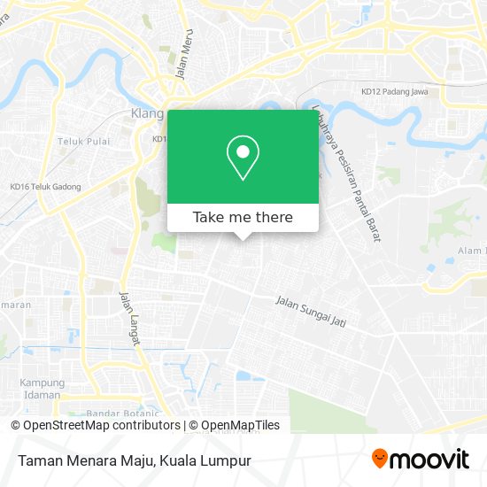 Taman Menara Maju map