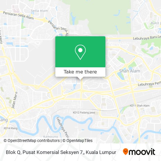 Peta Blok Q, Pusat Komersial Seksyen 7,