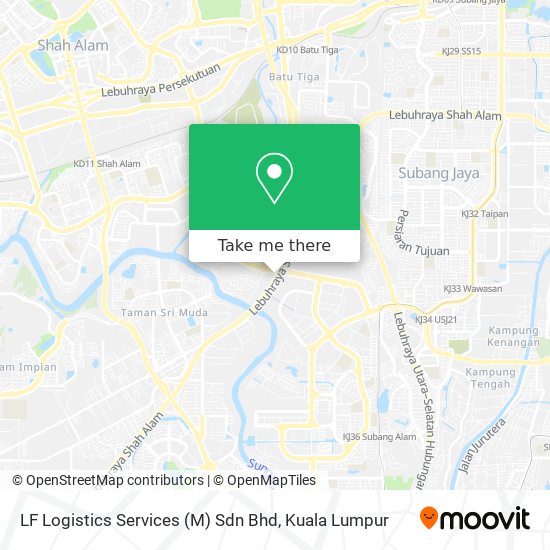 Peta LF Logistics Services (M) Sdn Bhd