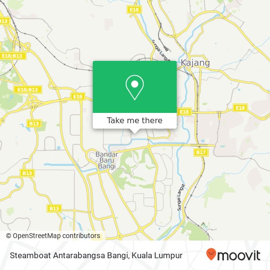 Steamboat Antarabangsa Bangi map