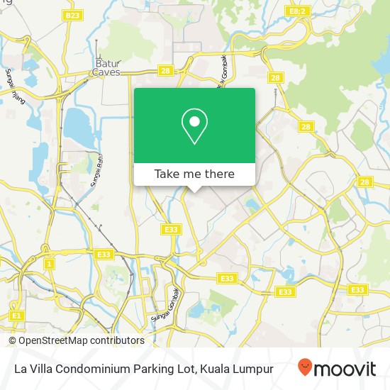 La Villa Condominium Parking Lot map