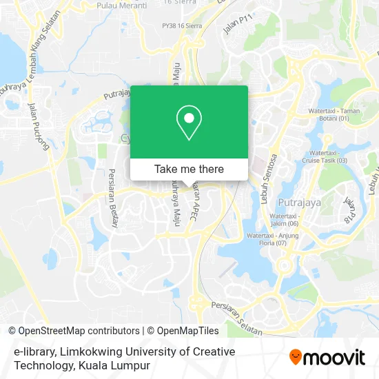 e-library, Limkokwing University of Creative Technology map