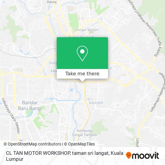 CL TAN MOTOR WORKSHOP, taman sri langat map