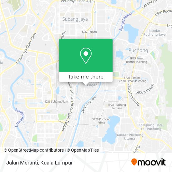 Jalan Meranti map