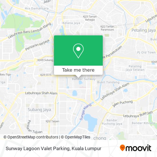 Sunway Lagoon Valet Parking map