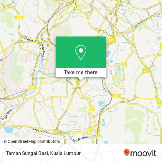 Taman Sungai Besi map