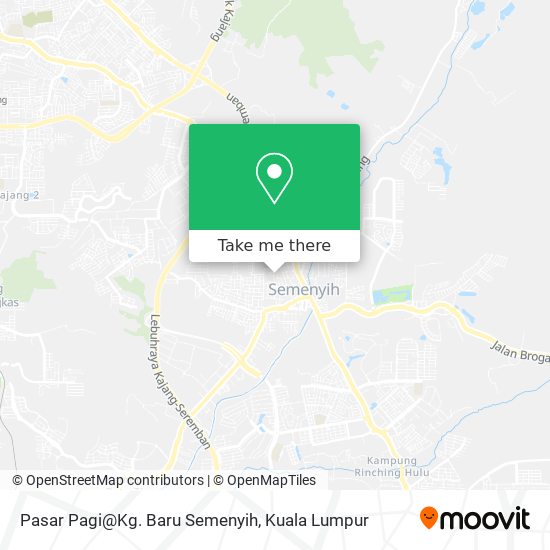 Pasar Pagi@Kg. Baru Semenyih map
