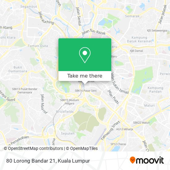 80 Lorong Bandar 21 map