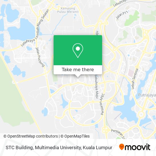 STC Building, Multimedia University map