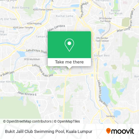 Bukit Jalil Club Swimming Pool map