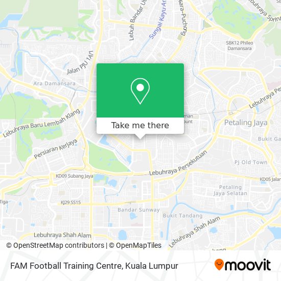 FAM Football Training Centre map