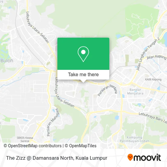 The Zizz @ Damansara North map