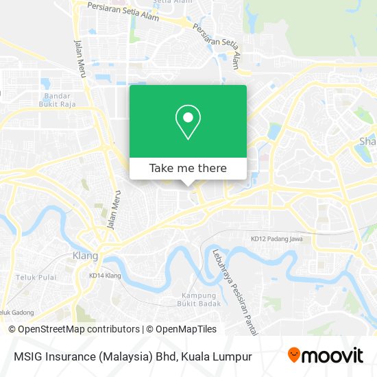 Peta MSIG Insurance (Malaysia) Bhd