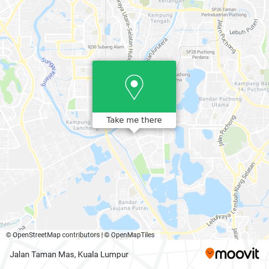 Jalan Taman Mas map