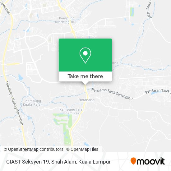 Peta CIAST Seksyen 19, Shah Alam