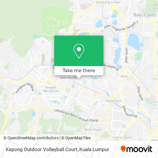 Kepong Outdoor Volleyball Court map