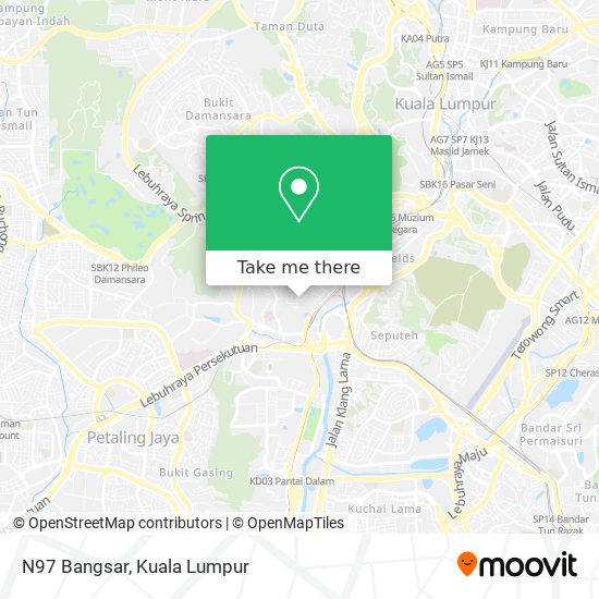 N97 Bangsar map