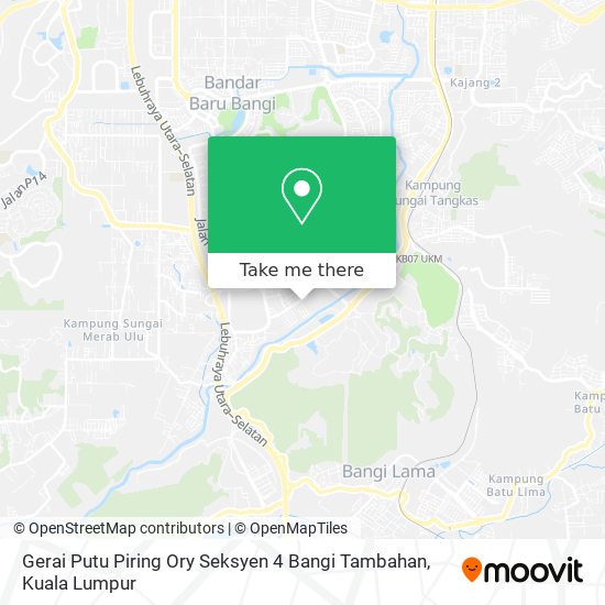 Peta Gerai Putu Piring Ory Seksyen 4 Bangi Tambahan