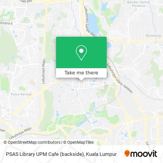PSAS Library UPM Cafe (backside) map