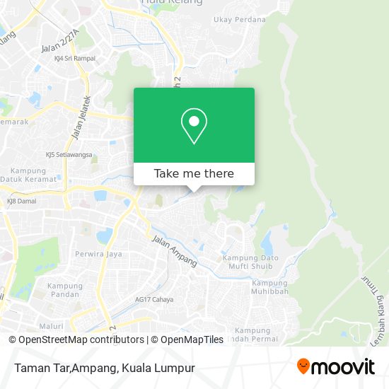 Peta Taman Tar,Ampang