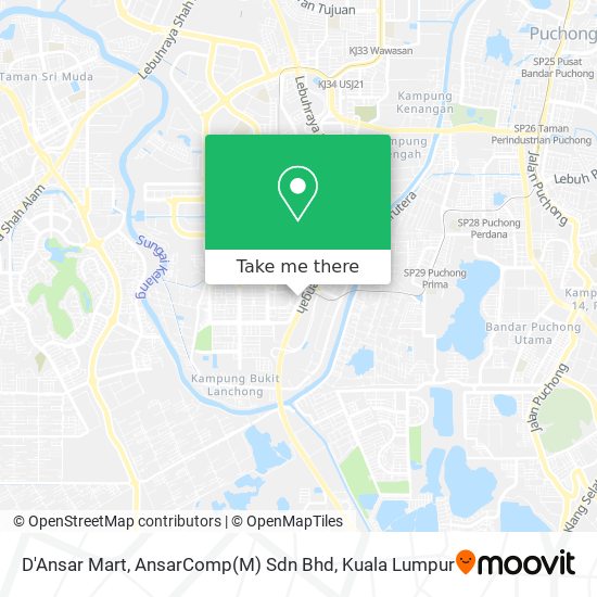 D'Ansar Mart, AnsarComp(M) Sdn Bhd map