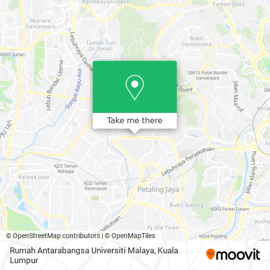 Peta Rumah Antarabangsa Universiti Malaya