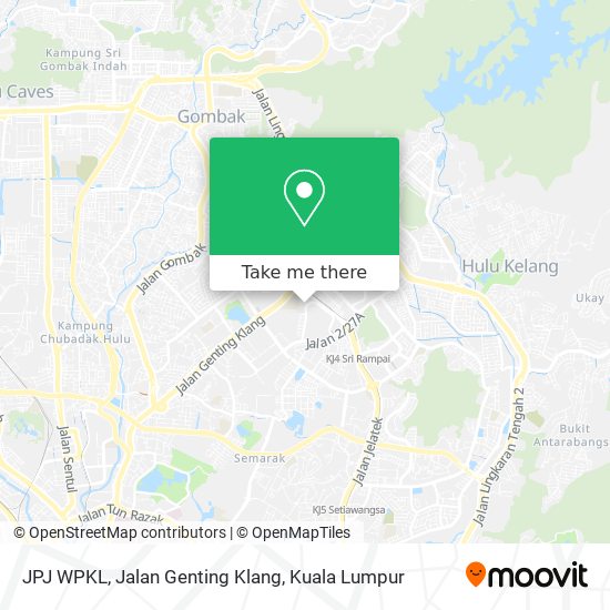 JPJ WPKL, Jalan Genting Klang map
