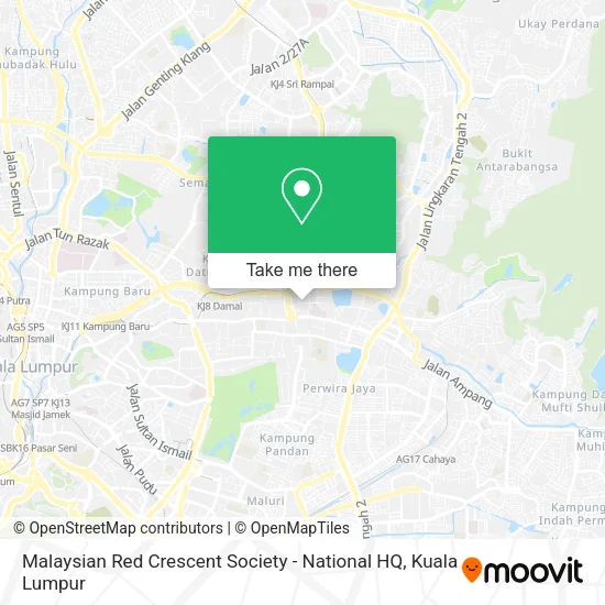 Malaysian Red Crescent Society - National HQ map