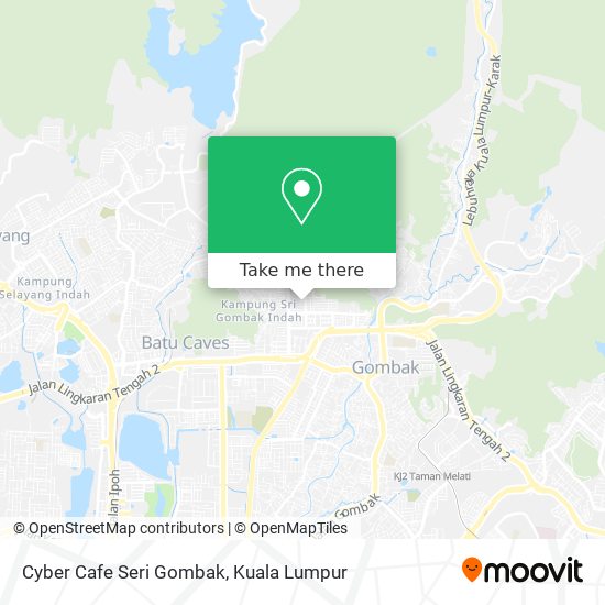 Cyber Cafe Seri Gombak map