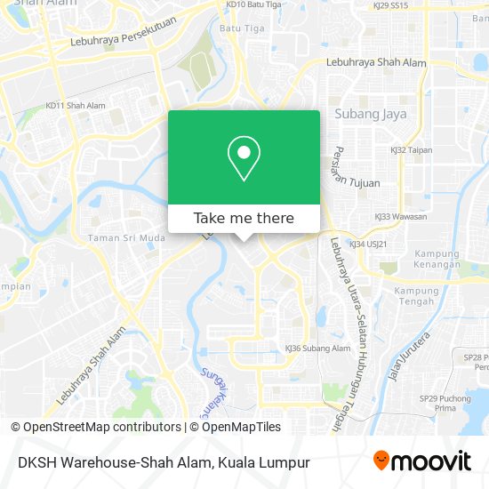 DKSH Warehouse-Shah Alam map