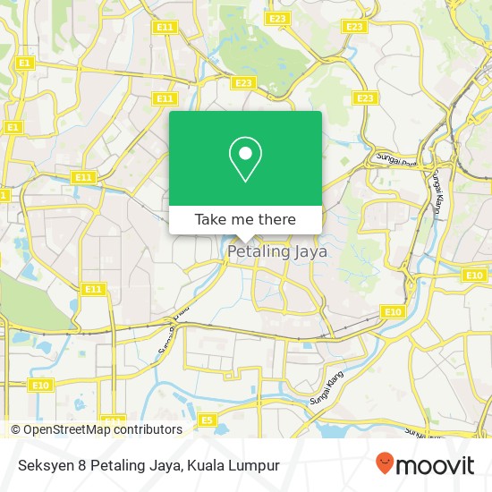 Peta Seksyen 8 Petaling Jaya
