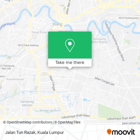Jalan Tun Razak map