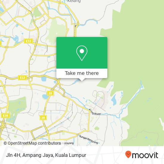 Peta Jln 4H, Ampang Jaya