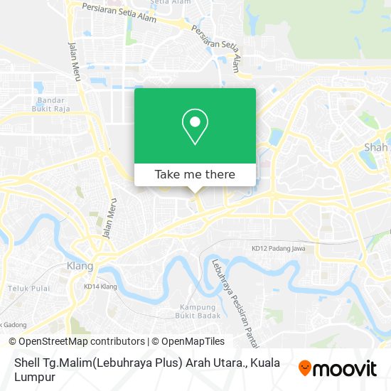 Peta Shell Tg.Malim(Lebuhraya Plus) Arah Utara.