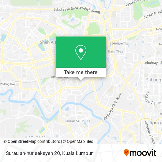Peta Surau an-nur seksyen 20