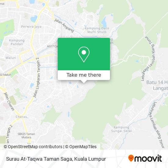 Surau At-Taqwa Taman Saga map