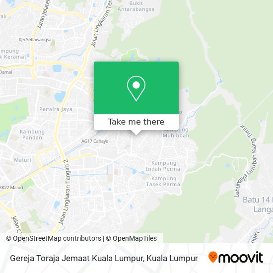 Peta Gereja Toraja Jemaat Kuala Lumpur