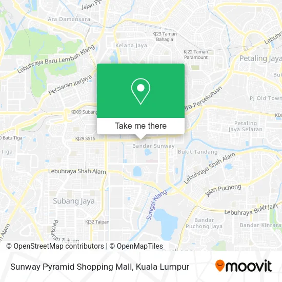 Sunway Pyramid Shopping Mall map