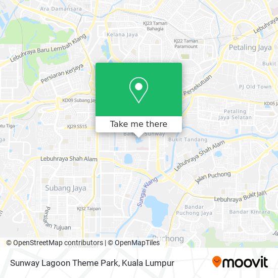 Sunway Lagoon Theme Park map