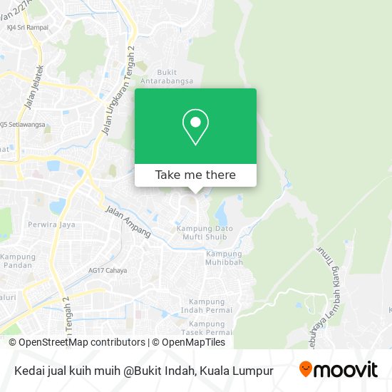 Kedai jual kuih muih @Bukit Indah map