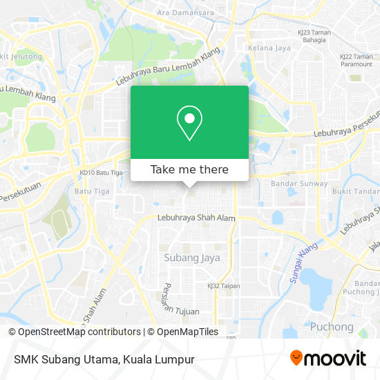 SMK Subang Utama map