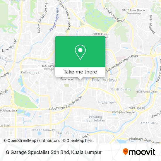 Peta G Garage Specialist Sdn Bhd