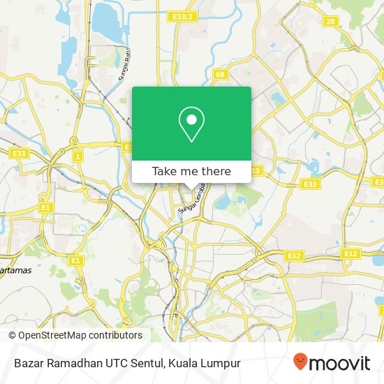 Bazar Ramadhan UTC Sentul map