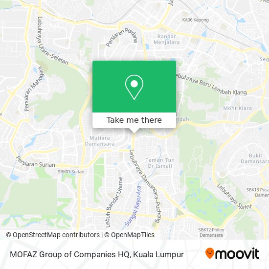 MOFAZ Group of Companies HQ map