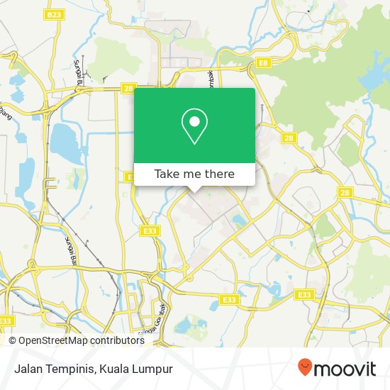 Jalan Tempinis map